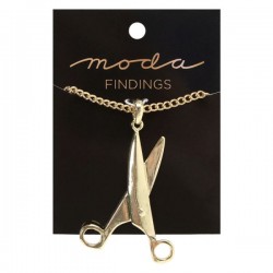 Moda Jewellery - Necklace-Scissor-GOLD