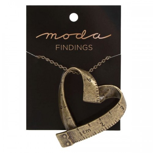Moda Jewellery - Necklace-TapeMeasure-V/HEART