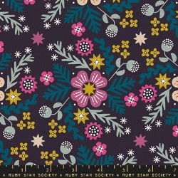 Wildflower Canvas - EGGPLANT