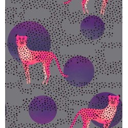 Moon Cheetah 100% Rayon - GRAY