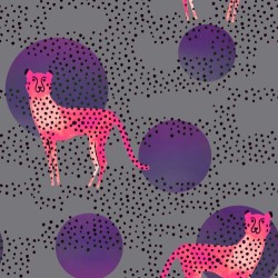 Moon Cheetah 100% Rayon - GRAY