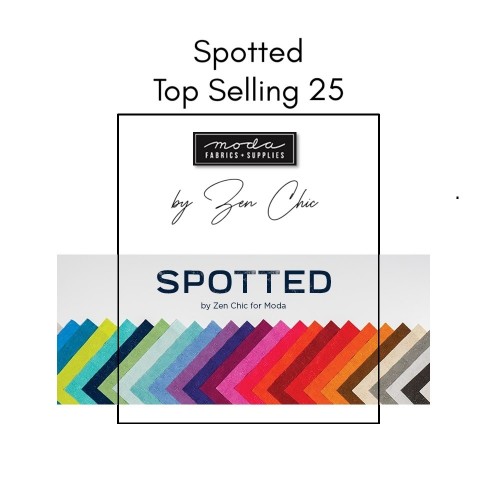 Spotted - Top 25 colours x 3m cuts