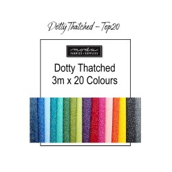 Dotty Thatched Basic (3mx20 colours) - 20 COLOURS PK