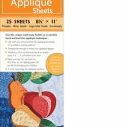 CT Wash Away Applique Sheet (25) - 8.5"x11"