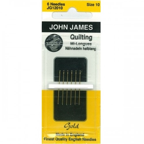JJ Needles - Gold Plated - QUILTING #10 (6x)