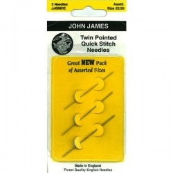 JJ Needles - TWIN POINTED (Multi Size) #22/26 (3x)