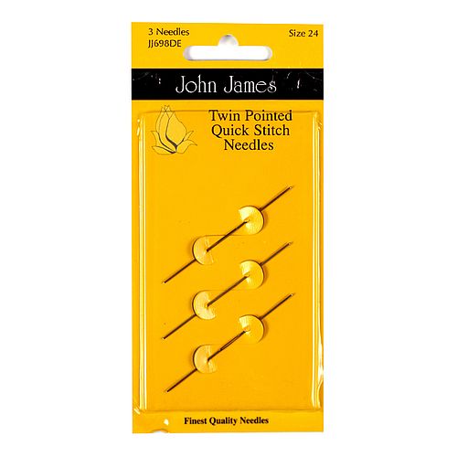 JJ Needles - TWIN POINTED #24 (3x)