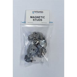 Magnetic Stud Closures (10pk)-Silver-18mm