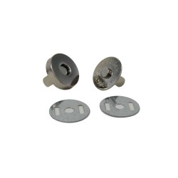 Magnetic Stud Closures (10pk)-Silver-18mm