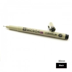 Pigma Pen 08 (.50mm) - BLACK