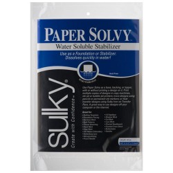 Sulky Paper Solvy Water Soluble Stabilizer (8.5"x11"x20)