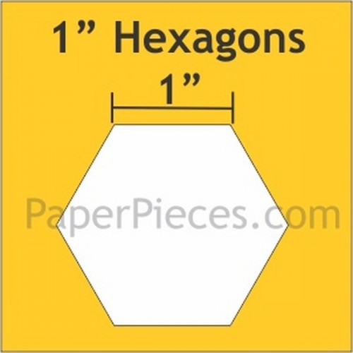 HEXAGON 1" PAPER PIECES (100)