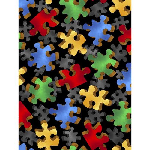 Puzzle Pieces - BLACK