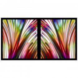 Panel - Abstract Blocks 60cm - BLACK