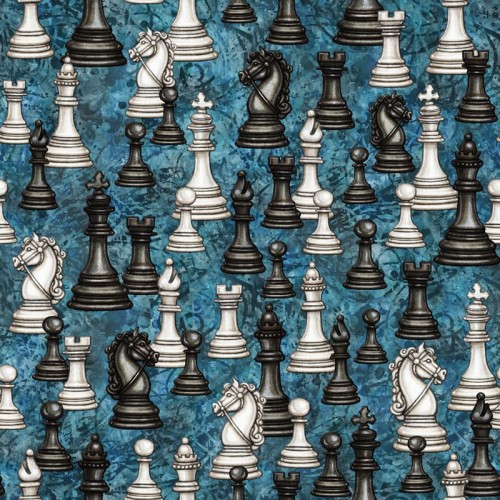 Large Chess Pieces - AQUA