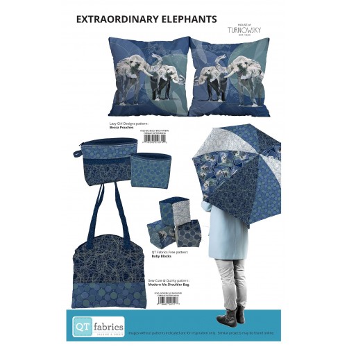 Elephant Patches - LT BLUE