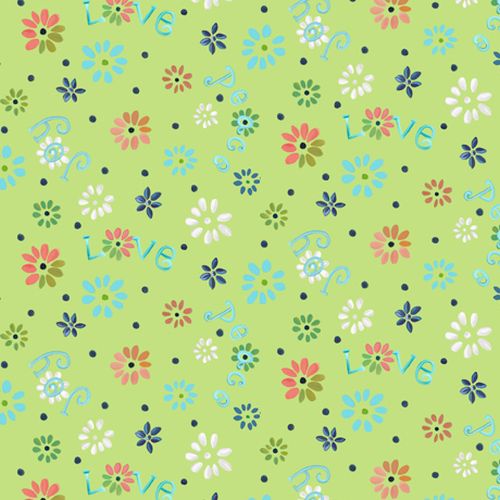 Ditsy Flowers - GREEN
