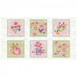 Apricot and Floral Picture Patches - MULTI