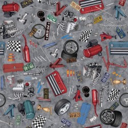 Car Parts & Tool Toss - GREY