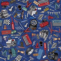 Car Parts & Tool Toss - BLUE