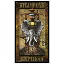 Panel - Steampunk Express 60cm - BROWN