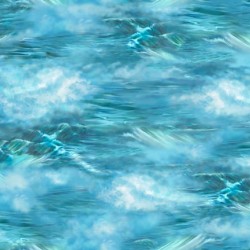 Clouds & Water Texture-TURQUOISE