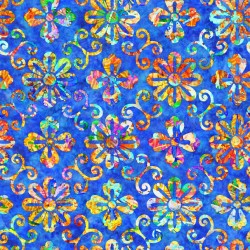 Batik Floral-BLUE
