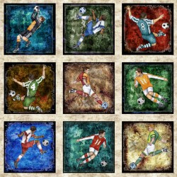Soccer Player Picture Patches Panel 60cm