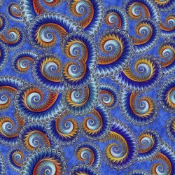 Swirl Scroll-BLUE