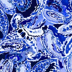 Watercolor Paisley-BLUE