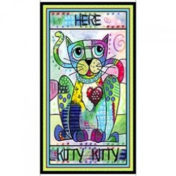 Here Kitty Kitty Panel - 60cm