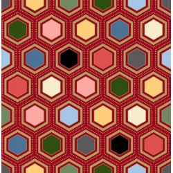Hexagon Geo - RED