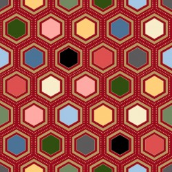 Hexagon Geo - RED