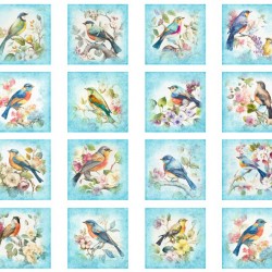 Bird Picture Patches Panel - 90cm