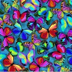 Packed Butterflies - TEAL