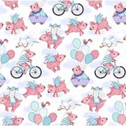 Flying Pigs & Bicycles - WHITE