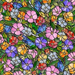 Stained Glass Floral - MULTI