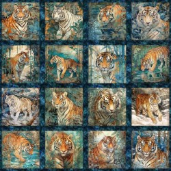 Tiger Picture Patches Panel - 90cm