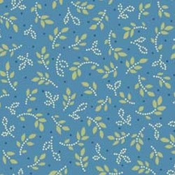 Dotted Leaves- Blue