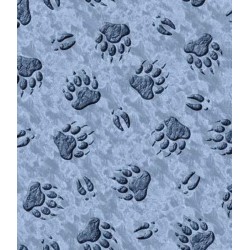 Animal Paw Prints -Blue