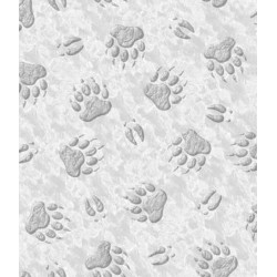 Animal Paw Prints -Light Grey