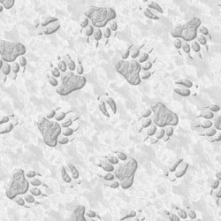 Animal Paw Prints -Light Grey