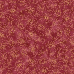 Floral Toile - MAROON