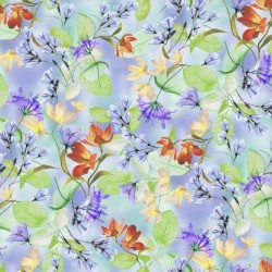 FEATURE WATERCOLOR FLORAL - PERIWINKLE