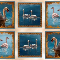 SWAN PICTURE PATCHES PANEL 60CM