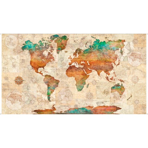 WORLD MAP PANEL (60CM)
