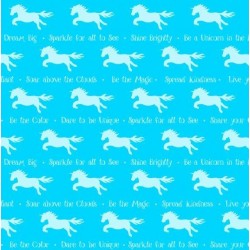 TONAL UNICORN STRIPE - BLUE