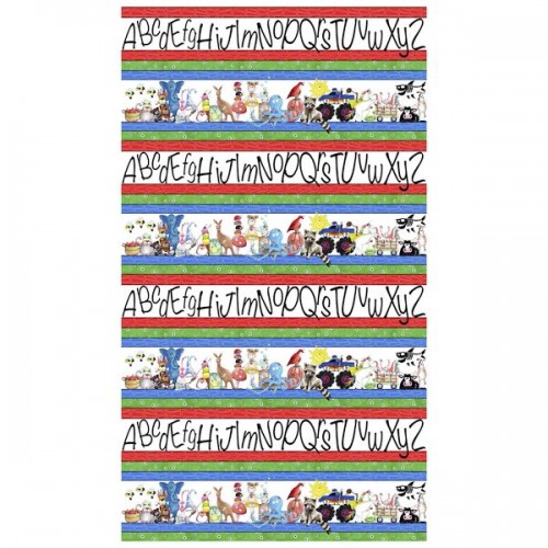 Panel - Alphabet Stripe 60cm - MULTI