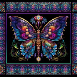 Butterfly (90cm) Panel - MULTI