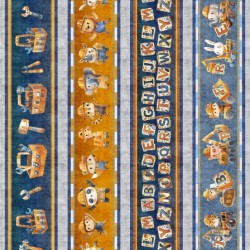 Construction Animal Border Stripe - MULTI